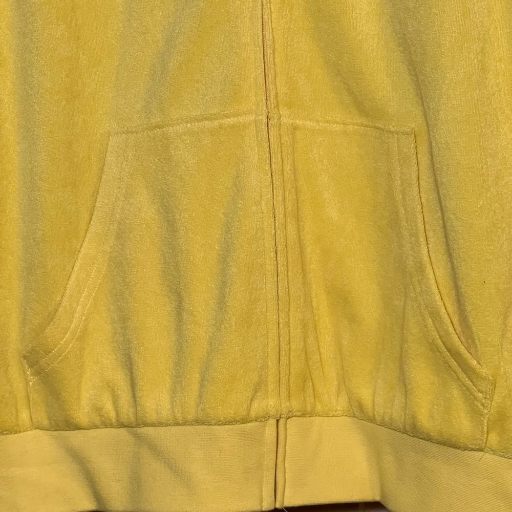 NWT Juicy Couture Black Label Terrycloth Oversized Track Jacket, size small Y2K - Picture 10 of 11